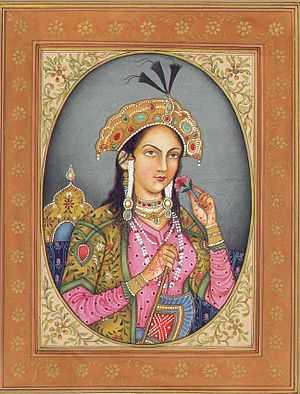 Peinture d'une femme indienne au 16è siècle